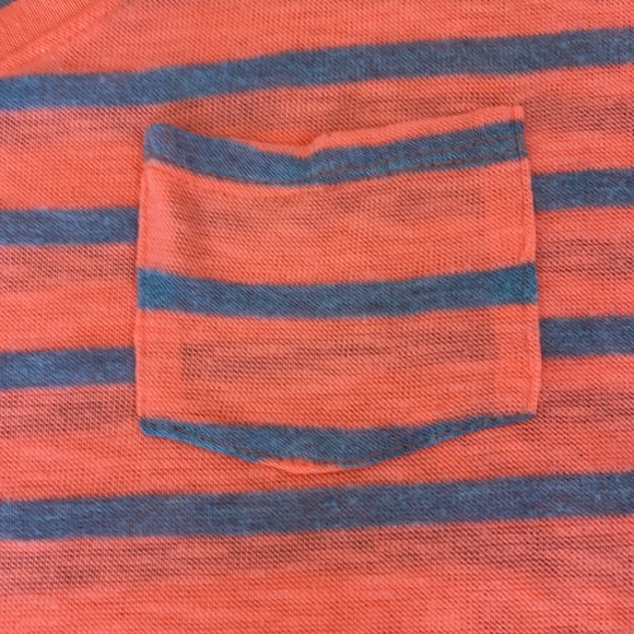 ❤️ Gilly Hicks orange and gray striped v-neck tee - Picture 4 of 7
